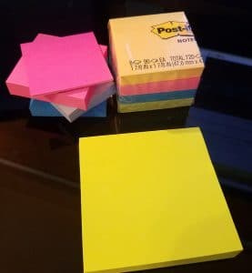 stay motivated with post it notes