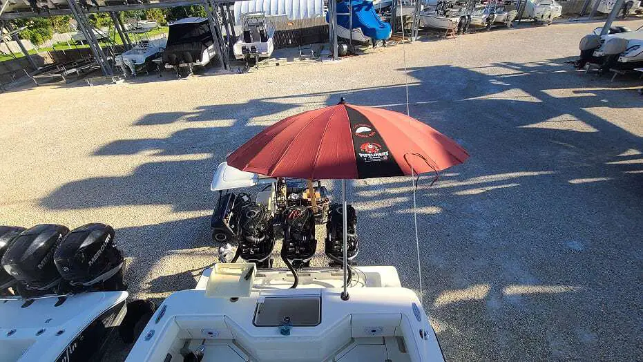 boat umbrella for rod holder